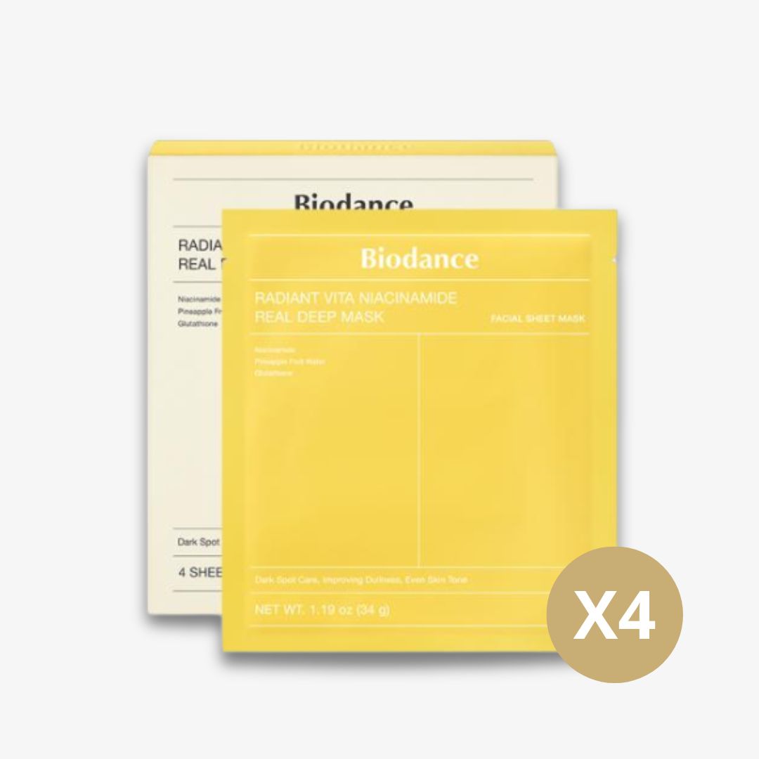 BIODANCE Radiant Vita Niacimamide Real Deep Mask (4 stk)