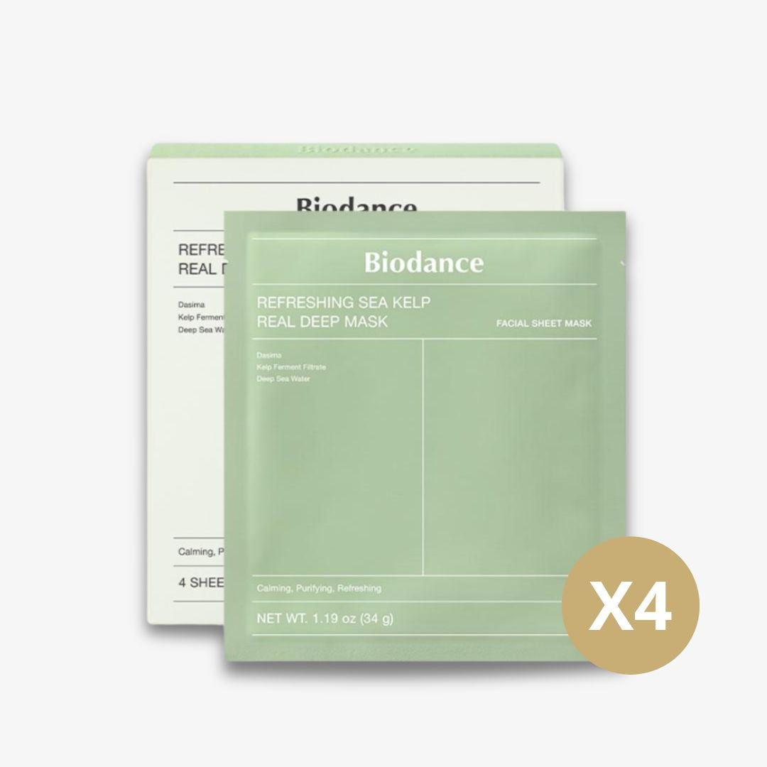 BIODANCE Refreshing Sea Kelp Real Deep Mask (4 stk)